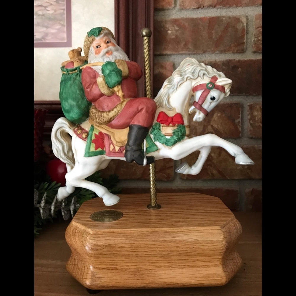 Rare VTG 1986 Santa Limited Edition Carousel